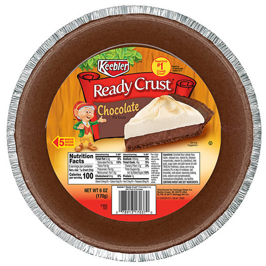 12/cs Keebler 9" Chocolate Pie Shells