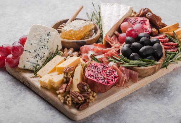 Greek Grazing Box  - Greek Charcuterie Board - Greek Meat & Cheese Board