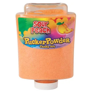 Pucker Powder Sour Orange Peach 9 Oz Bottle