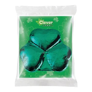 Clever Candy Foil Shamrock Milk Chocolate 3 Oz