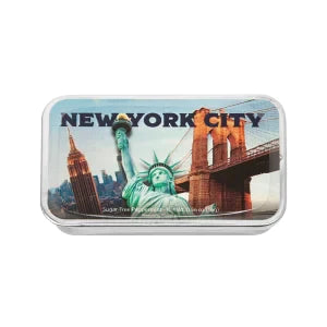 Nyc Souvenir Peppermint Statue Of Librty 0.56 Oz Slyder Tin