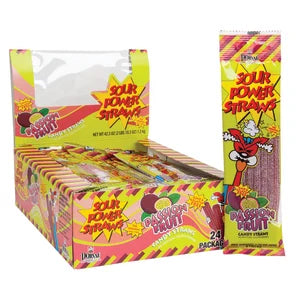 Sour Power Straws Passion Fruit 1.75 Oz