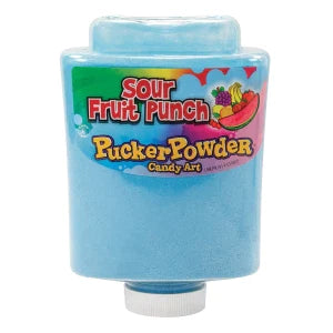 Pucker Powder Light Blue Sour Fruit Punch 9 Oz Bottle