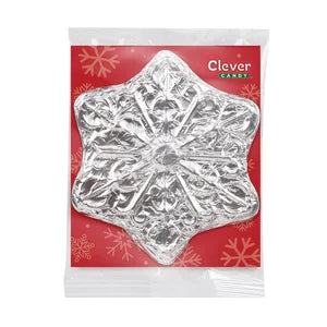 Clever Candy Milk Chocolate Foiled Snowflake 3 Oz