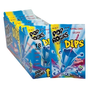 Pop Rocks Blue Raspberry Dips Popping Candy