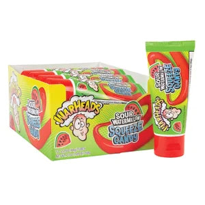 Warheads Sour Watermelon Squeeze Candy 2.25 Oz Tube