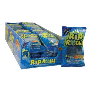 Rip Rolls Sour Blue Raspberry 1.4 Oz