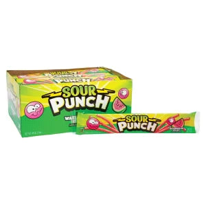 Sour Punch Watermelon Straws 2 Oz