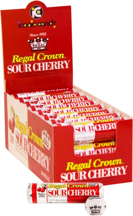 Iconic Regal Crown Sour Cherry Rolls 24ct