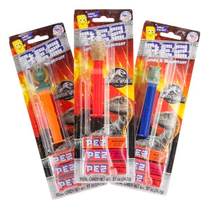 Pez Jurassic World Assortment Blister Pack 0.87 Oz