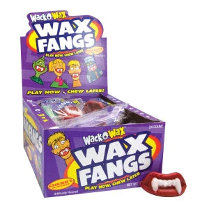 Wack-o-wax Wax Fangs Cherry Flavored 0.04 Oz