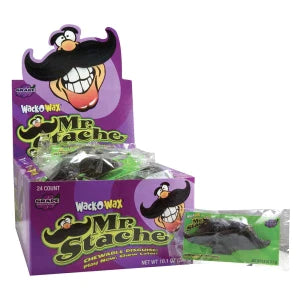 Wack-o-wax Wax Mustache Grape Flavored 0.3 Oz