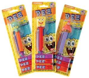 Pez Spongebob Squarepants Assortment Blister Pack 0.87 Oz *sf Dc Only*