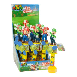 Super Mario Light Up Fan With Candy 0.35 Oz