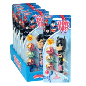 Pop Ups Justice League Lollipop 1.26 Oz Blister Pack