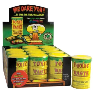 Toxic Waste Sour Candy Drums 1.7 Oz