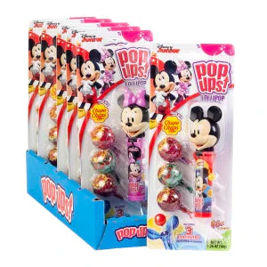 Pop Ups Mickey And Minnie Lollipop 1.26 Oz Blister Pack