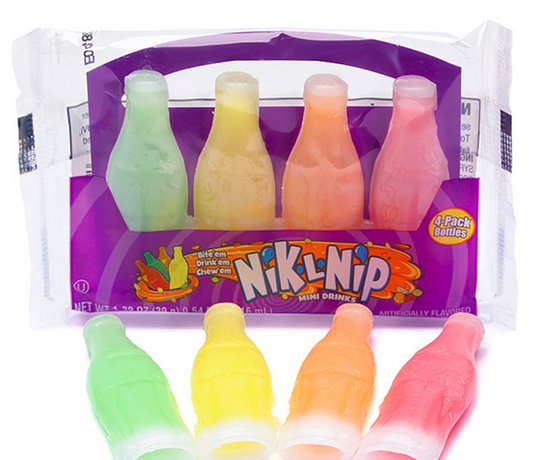 American Nik L Nips Wax Bottle Drinks 4 Pack 18ct