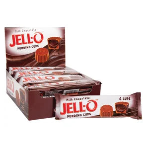 Jell-o Milk Chocolate Pudding Cups 4 Piece 1.55 Oz