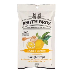 Smith Bros Throat Drops Honey Lemon 4 Oz Peg Bag