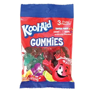 Kool-aid Gummies 4 Oz Peg Bag