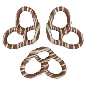 Giambri's White Stripes Milk Chocolate Covered Pretzel