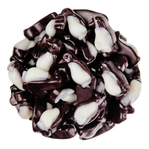 Clever Candy Black And White Gummy Peachy Penguins