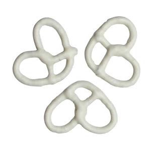 3 Ring White Chocolatey Coated Pretzels