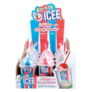 Icee Dip N Lik Lollipop With Candy Powder 1.66 Oz