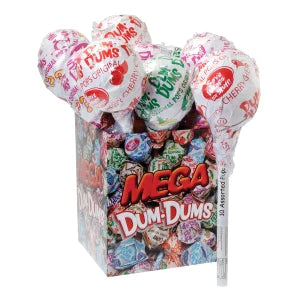 Mega Dum Dums Pops 10 Pc 2 Oz