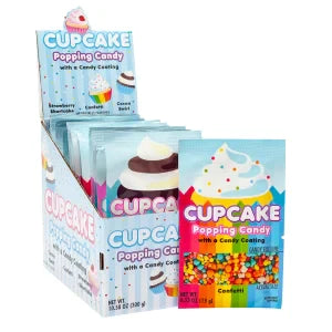 Koko's Cupcake Popping Candy With Candy Coating 3 Assorted Flavors 0.53 Oz