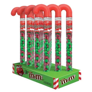 M&m's Milk Chocolate Christmas M&m's 3 Oz Cane Tube