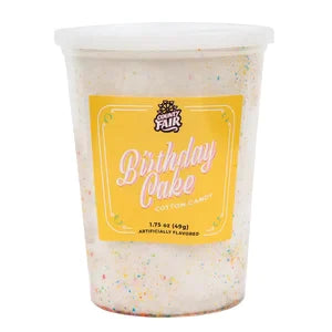 County Fair Birthday Cake Cotton Candy 1.75 Oz Tub