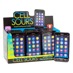 Cell Sours Smart Fruit Candy 1 Oz Tin