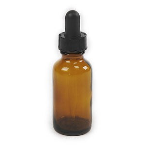 1 fl oz Amber Glass Bottle with Dropper