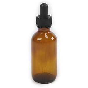 2 fl oz Amber Glass Bottle with Dropper