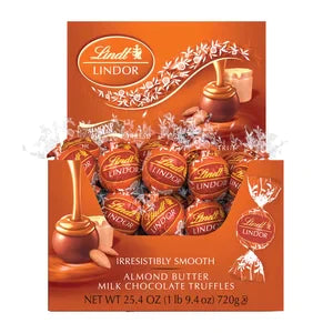 Lindt Lindor Milk Chocolate Almond Butter Truffles 60 Count