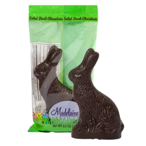 Madelaine Dark Chocolate Sitting Rabbit 2.5 Oz