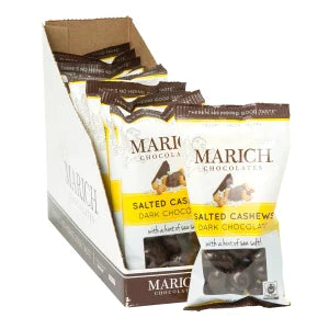 Marich Dark Chocolate Sea Salt Cashews 2.3 Oz