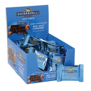 Ghirardelli Dark Salted Caramel Bulk Squares 0.53 Oz 55 Ct