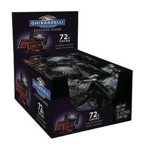 Ghirardelli Twilight Bulk Squares 72% Cacao 0.53 Oz