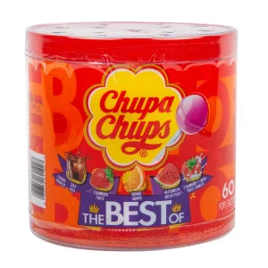 Chupa Chups Assorted The Best Of 60 Count Tub