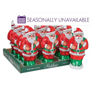 Madelaine Milk Chocolate Foiled Solid Santa 6 Oz