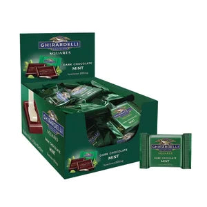 Ghirardelli Dark Chocolate Mint 0.53 Oz Squares