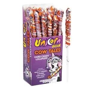 Cow Tales Unicorn Hard Candy Lollipops 0.75 Oz