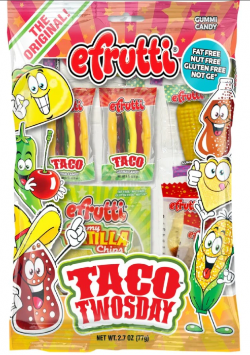 Efrutti Gummi Taco Twosday Bag 12ct Case