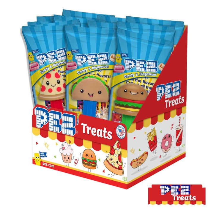 Pez Treats Assortment Pizza, Taco, Cheeseburger 12ct