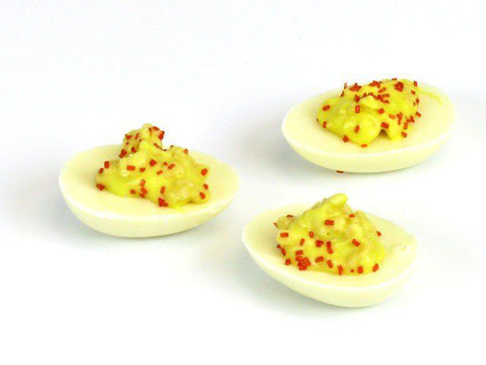 E&a Candies White Chocolate Deviled Eggs 1oz 24ct