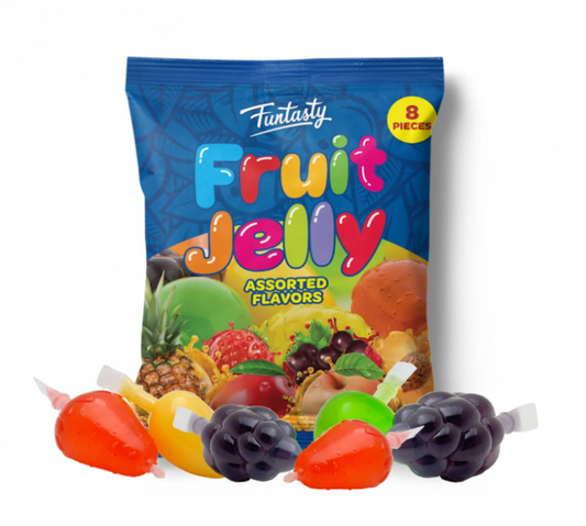 Funtasty 8pc Squeezable Fruit Jelly Candy