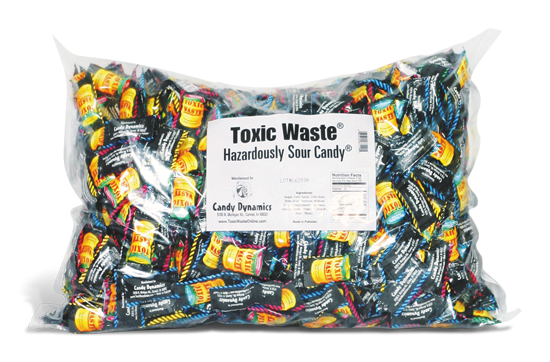 Toxic Waste Sour Candy 1000 Piece Bag